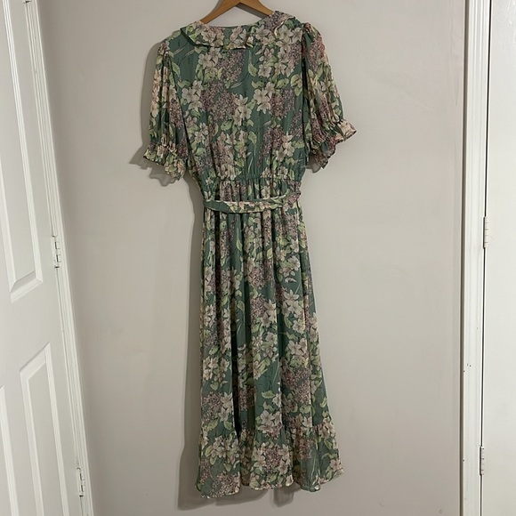 Lauren Conrad flowy ruffle tiered floral maxi dress xl - Picture 7 of 11